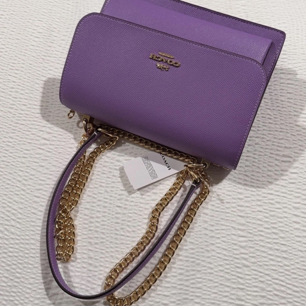 NEW Coach Klare Crossbody Bag CZ985 Purple - Picture 9 of 12